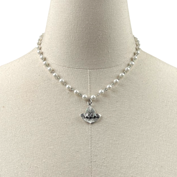 AKA Segovia Pearl Necklace AKA Necklaces Cerese D, Inc. Silver
