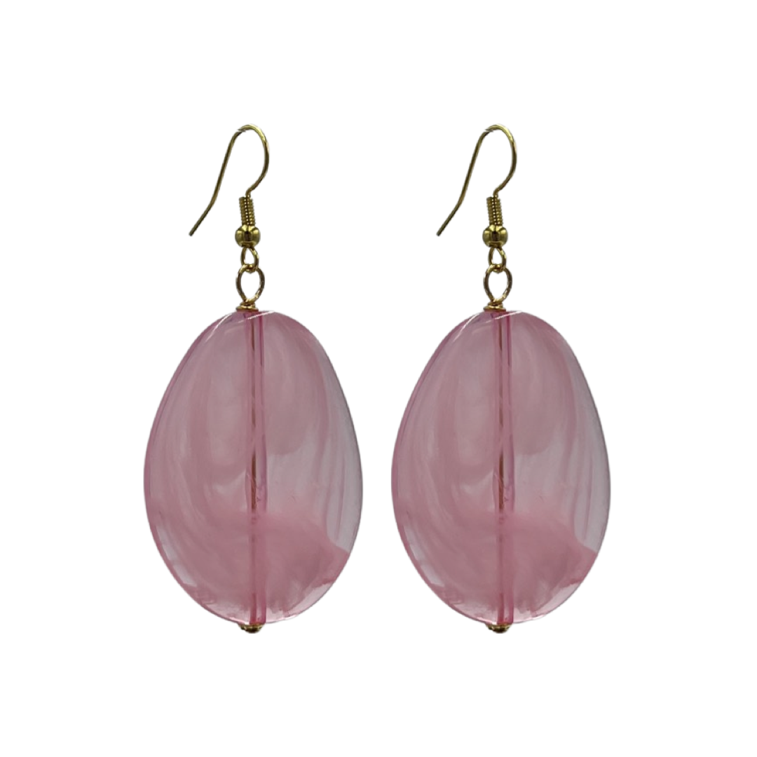 Pink Pad Earring AKA Earrings Cerese D, Inc. Gold