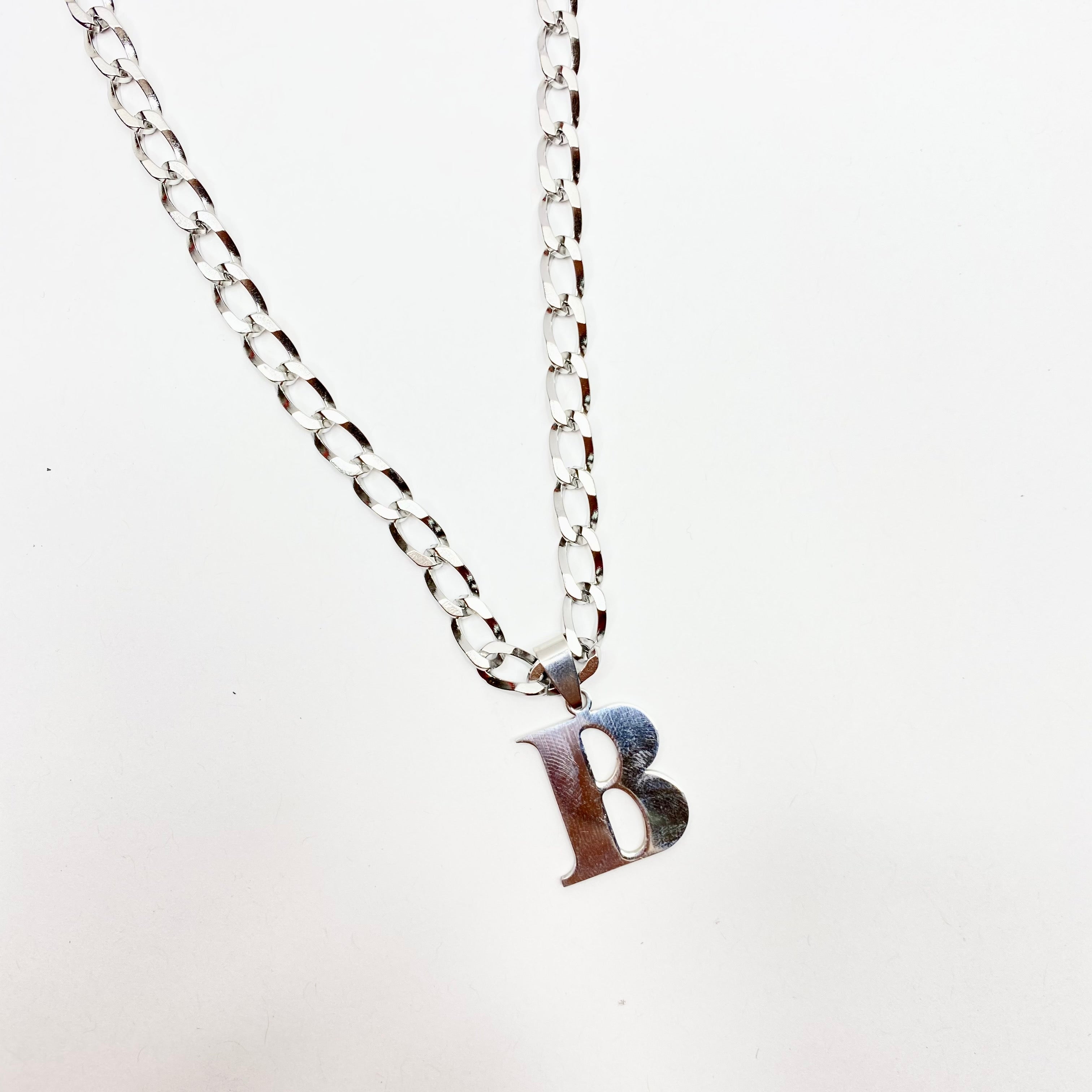 Lettering Legend Necklace Necklaces Cerese D, Inc. Silver B