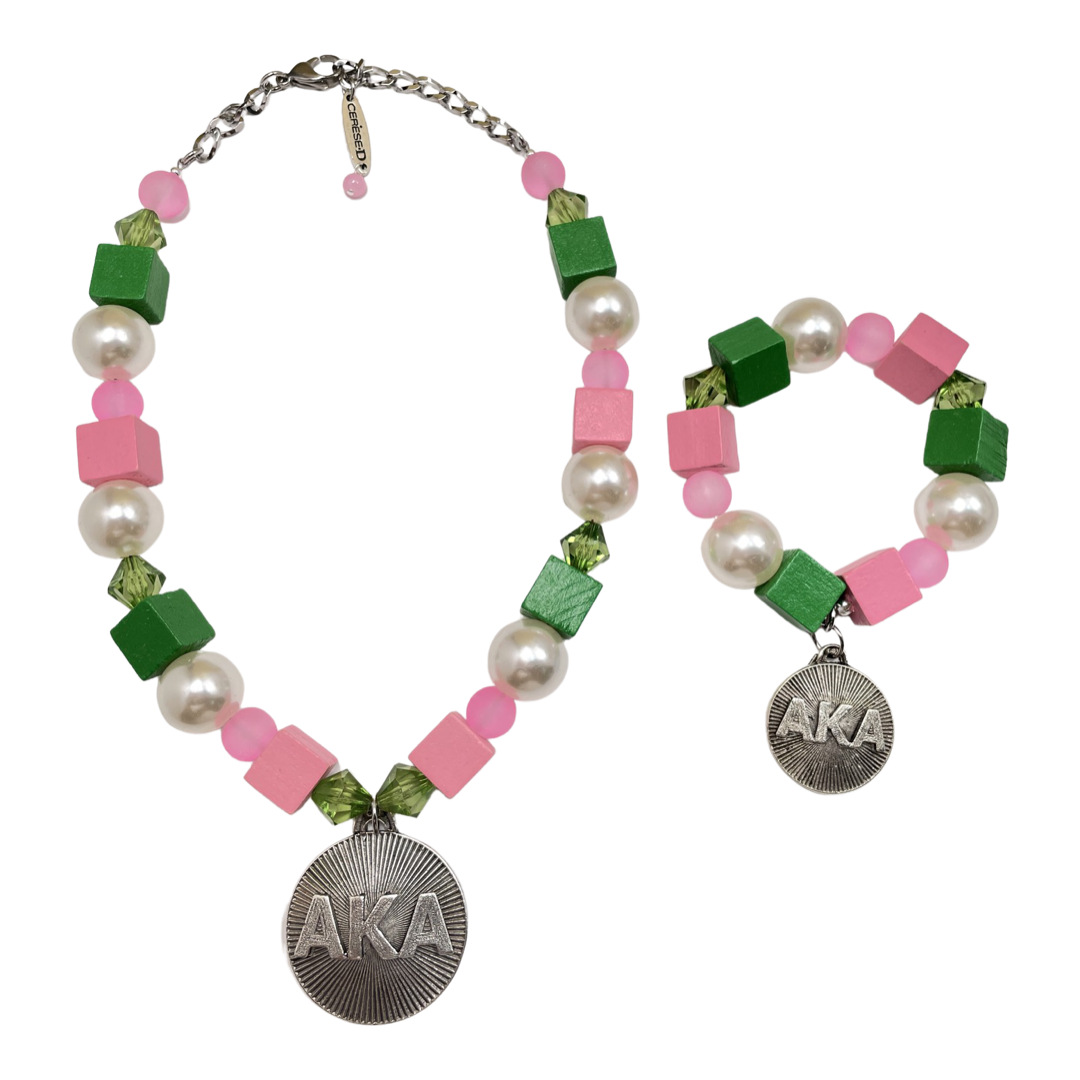AKA Knock Necklace AKA Necklaces Cerese D, Inc. Silver