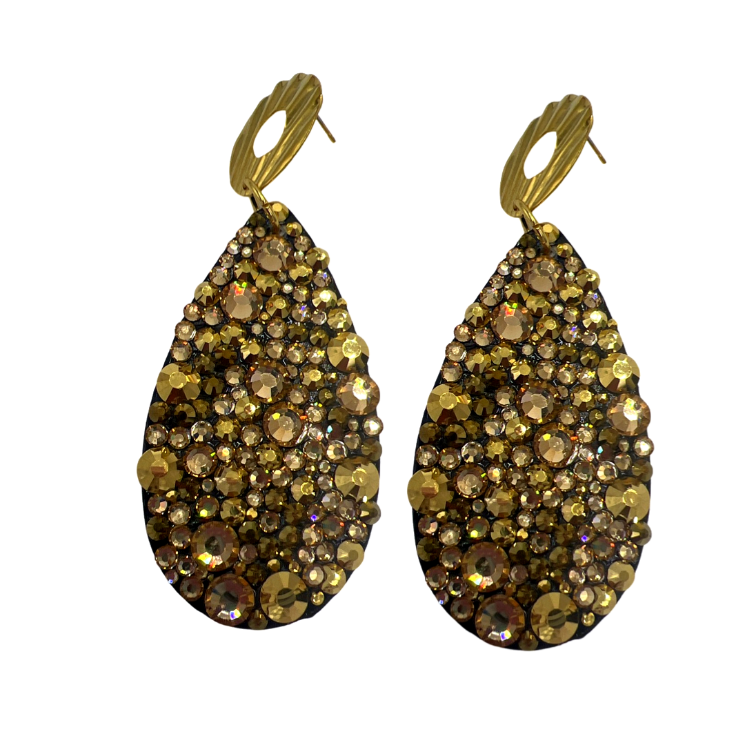 Flash Gold Rod Earring Earrings Cerese D, Inc.