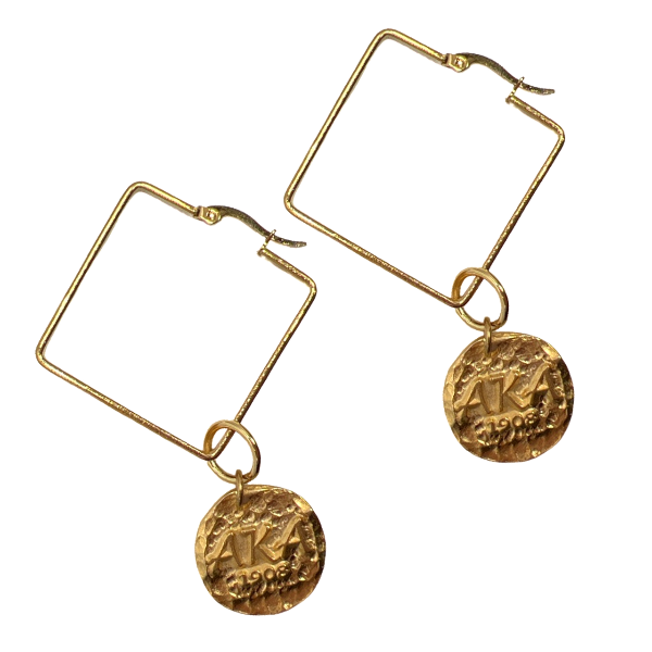 AKA Naples Square Hoop Earrings AKA Earrings Cerese D, Inc.