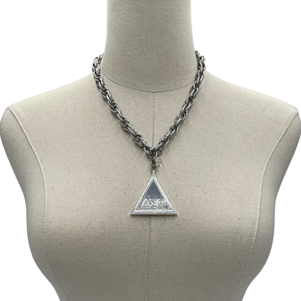Delta Classic Rope Necklace DELTA Necklaces Cerese D, Inc. Silver Pyramid