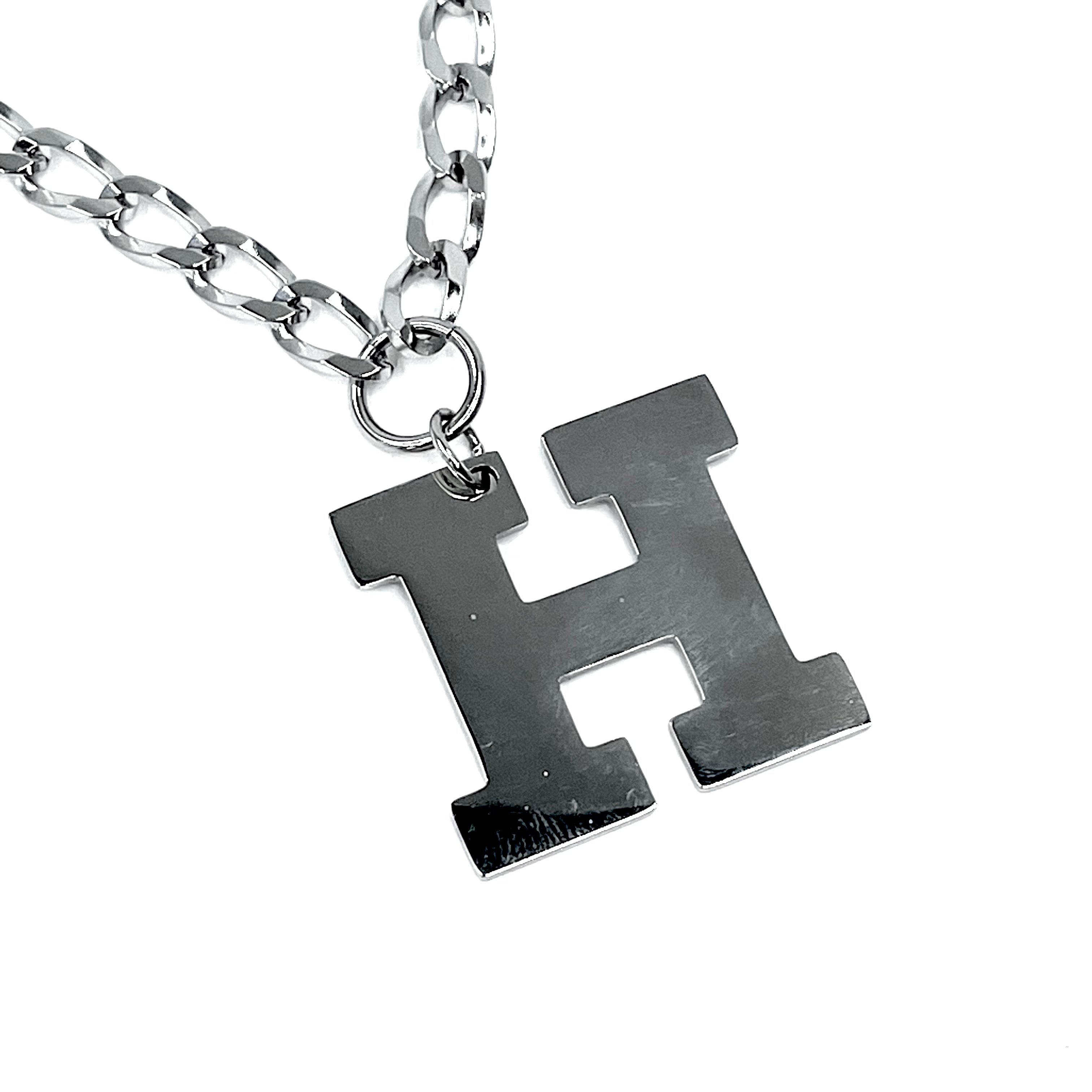 Lettering Legend Necklace Necklaces Cerese D, Inc. Silver H