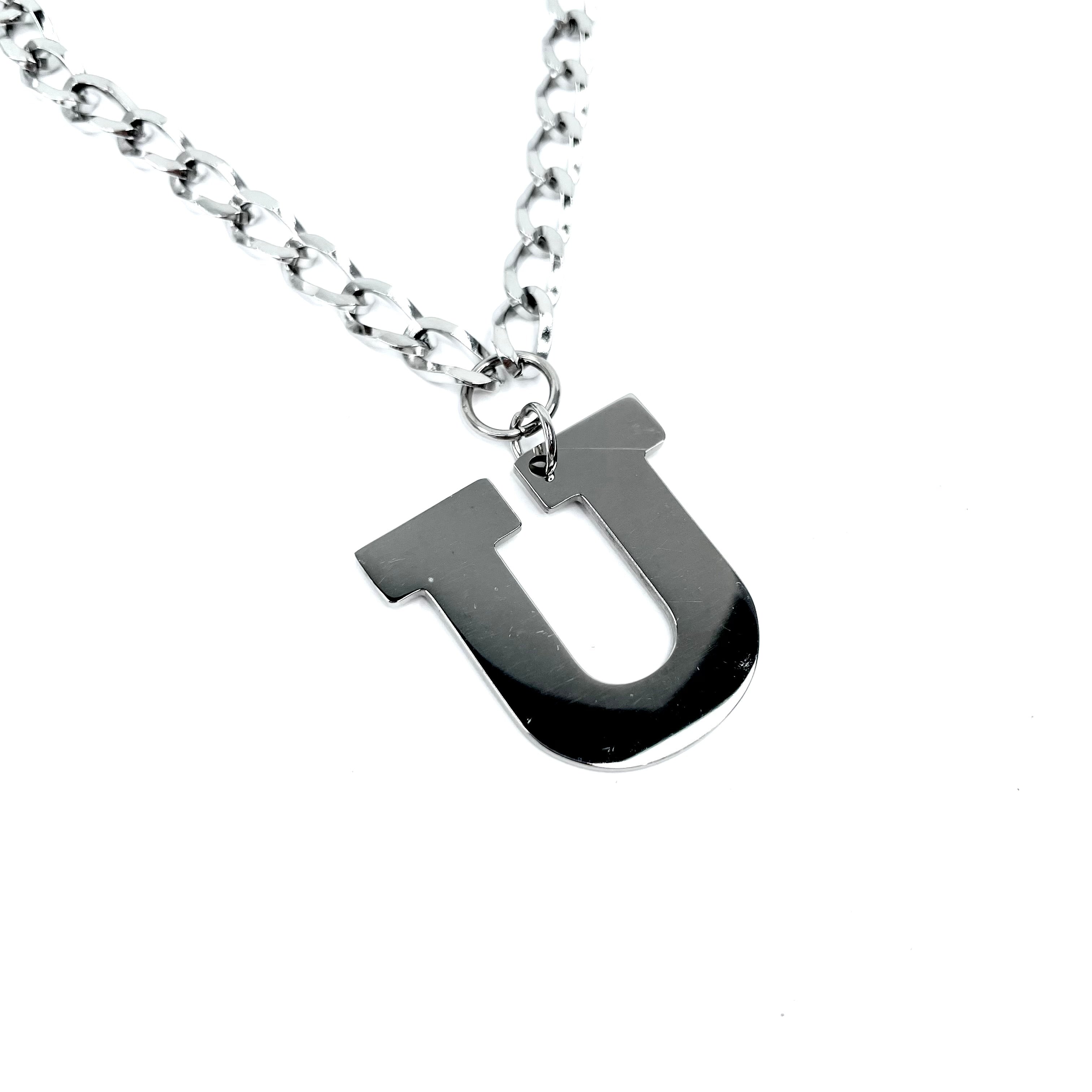 Lettering Legend Necklace Necklaces Cerese D, Inc. Silver U