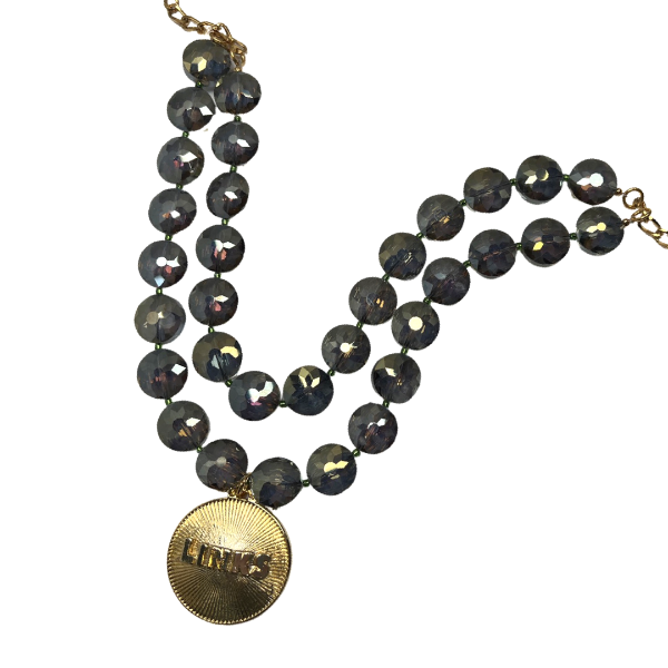 Links Flor Iridescent Crystal Necklace LINKS Necklaces Cerese D, Inc.