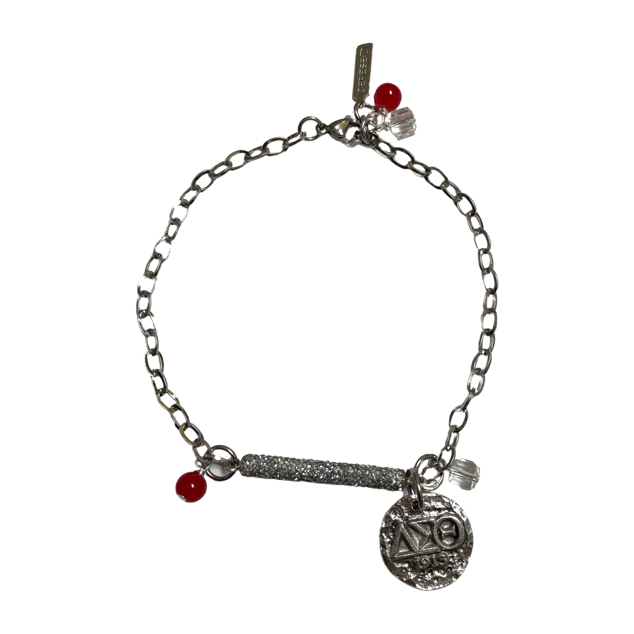 A15345 Delta Delta Anklet Cerese D, Inc. Silver 10"