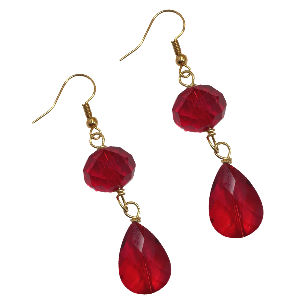 Krystle Earrings Delta Earrings Cerese D, Inc. Gold