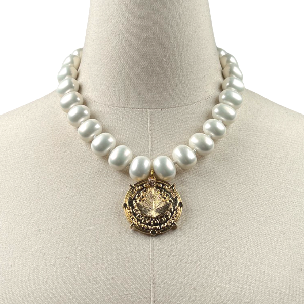 AKA Classic Pearl Single Necklace AKA Necklaces Cerese D Jewelry Gold Ivy Trust