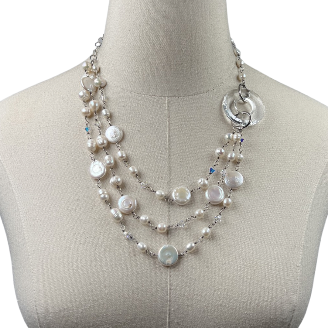 Mod Pearl Necklace Closet Sale Cerese D, Inc.