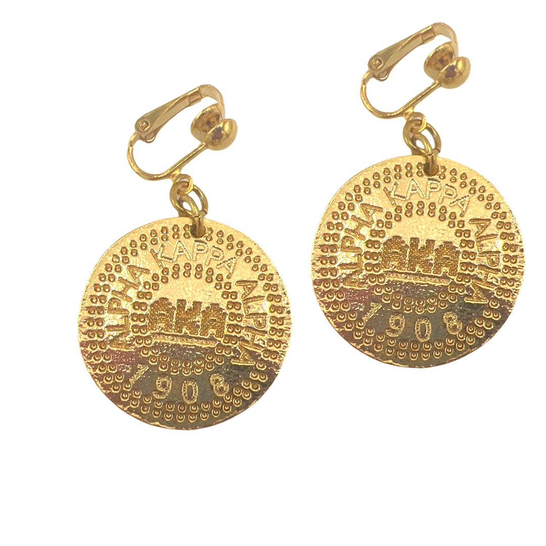 AKA Modern Earring AKA Earrings Cerese D Jewelry Gold Clip On