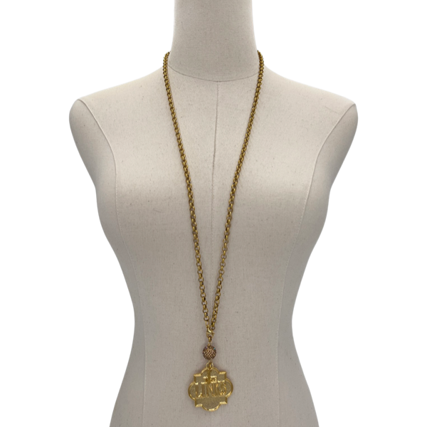 Links Classic 3 Way Gold Necklace Links Necklace Cerese D, Inc.