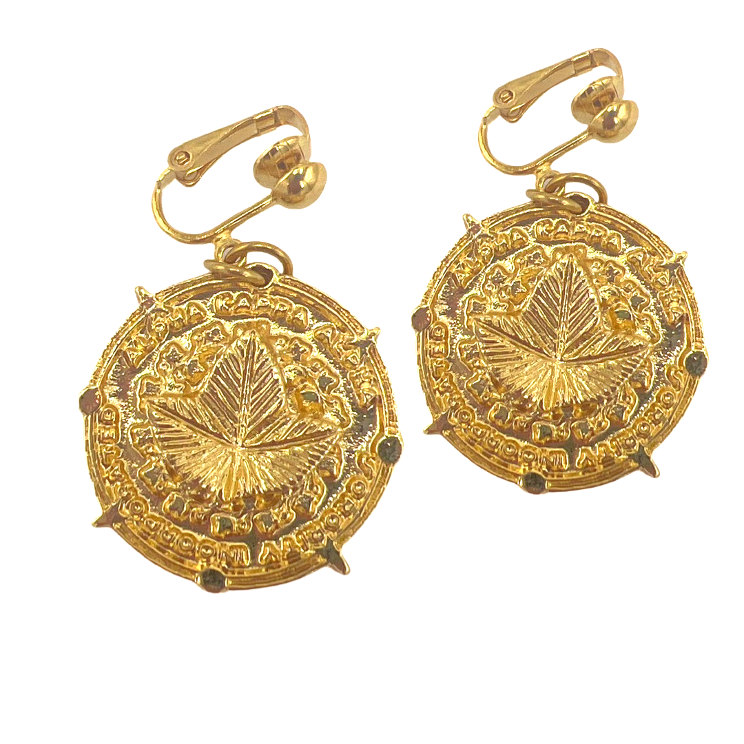 AKA Ivy Trust Earring AKA Earrings Cerese D, Inc. Gold Clip On