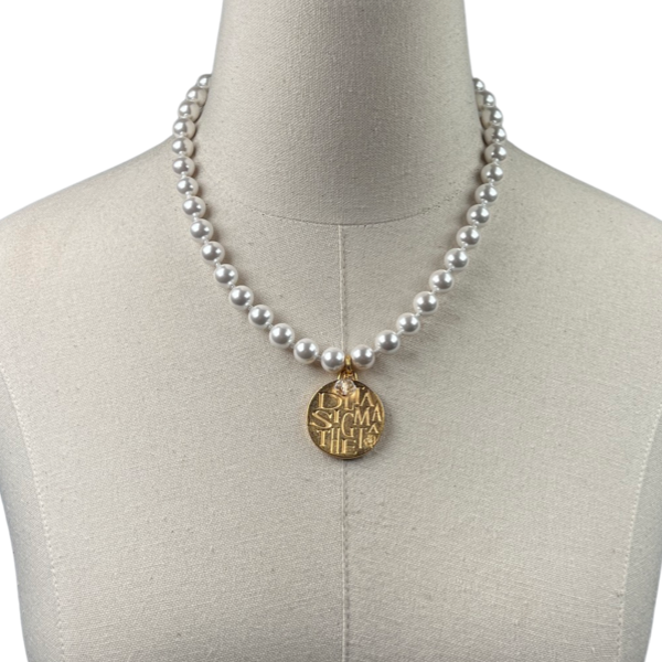 Delta Classic Pearl 10 Necklace DELTA Necklaces Cerese D Jewelry Gold Funky
