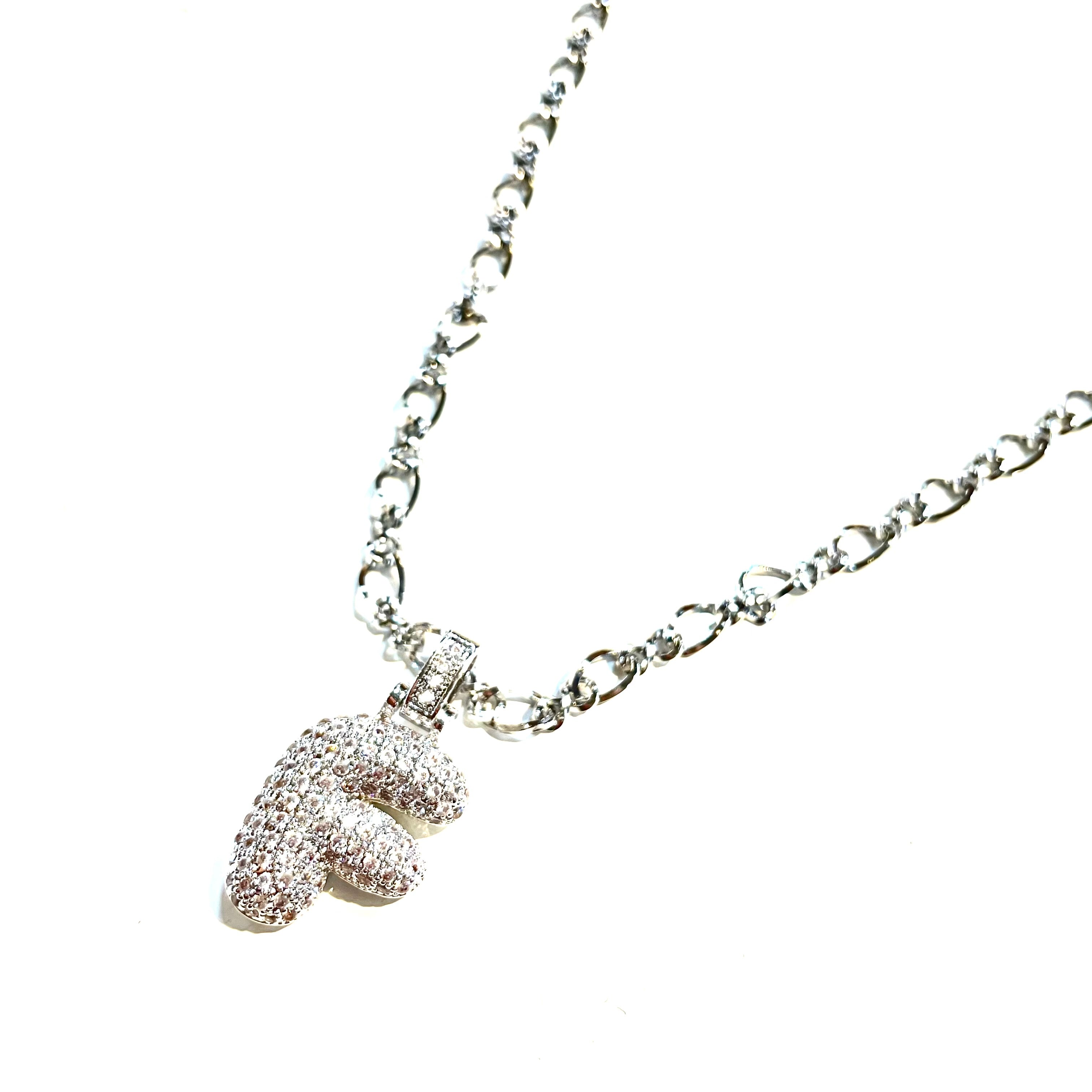 Initial Impression Necklace Necklaces Cerese D, Inc. Silver F