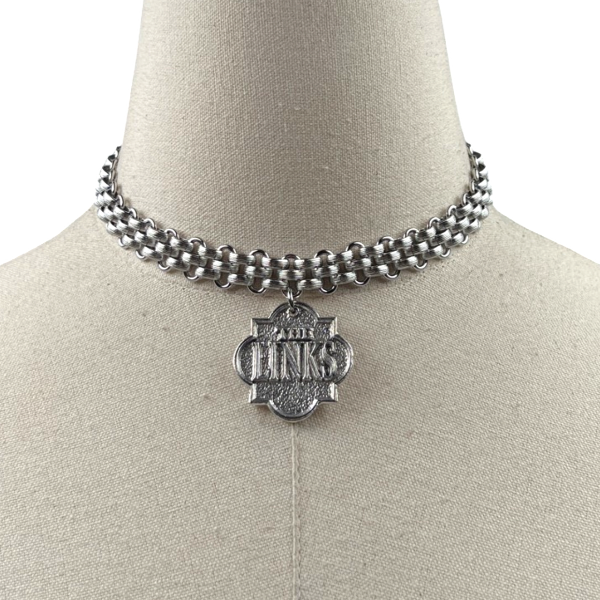 Links Belair Stylish Choker Necklace LINKS Necklaces Cerese D, Inc. Silver