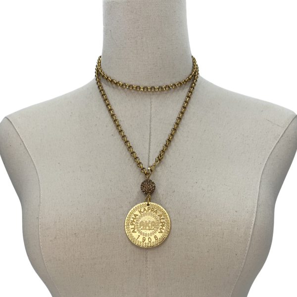 AKA Classic 3 Way Gold Necklace AKA Necklaces Cerese D, Inc.