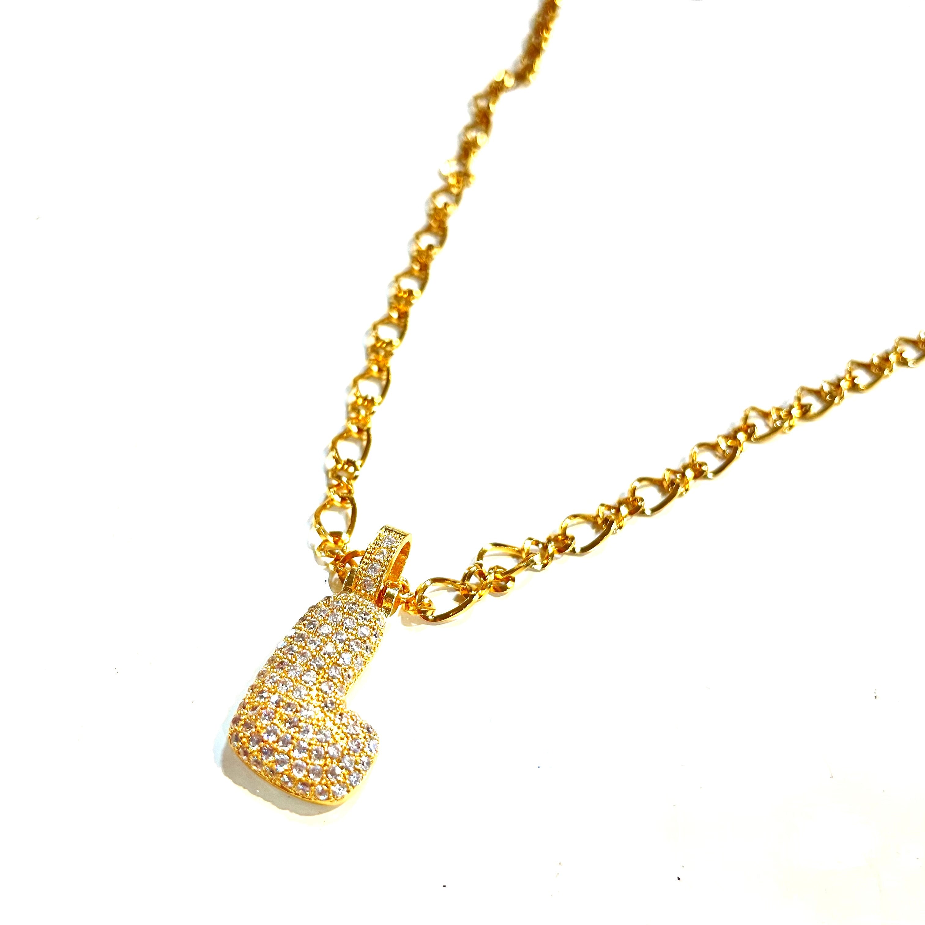 Initial Impression Necklace Necklaces Cerese D, Inc. Gold L