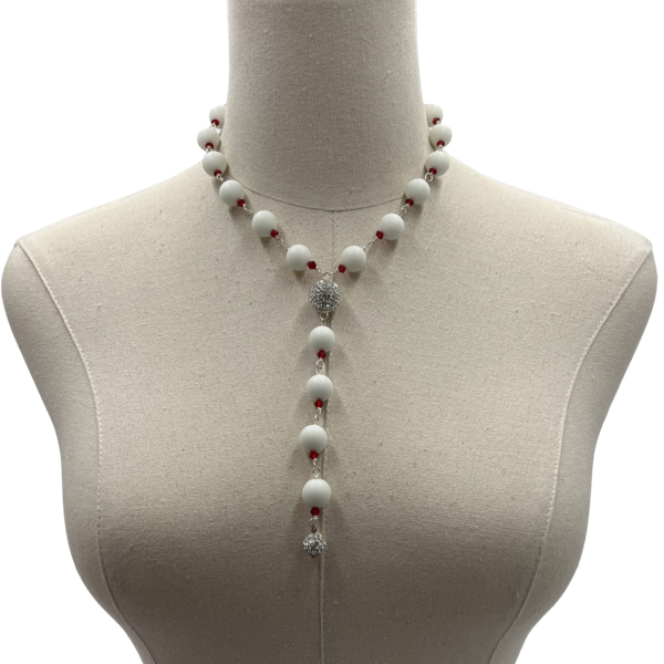 C13589 Delta Delta Necklace Cerese D, Inc. Silver