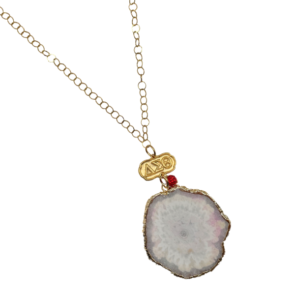 Delta Dainty White Agate Diva Necklace DELTA Necklaces Cerese D, Inc.