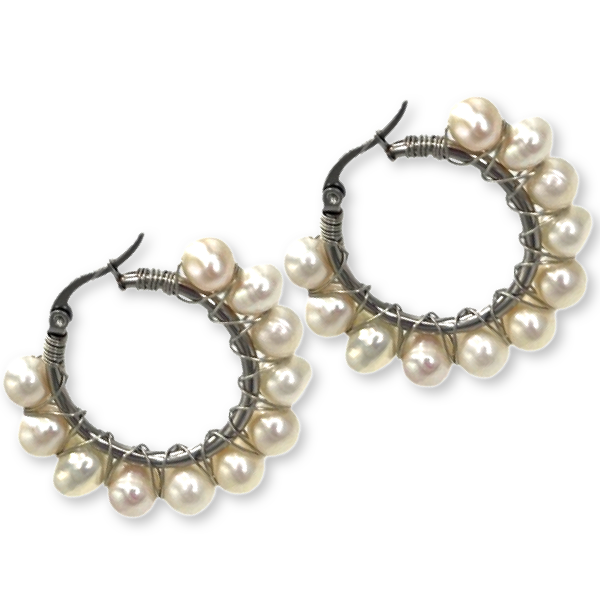 Blushing Darling Earrings Earrings Cerese D, Inc. Silver