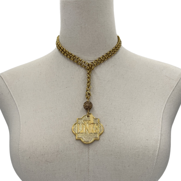 Links Classic 3 Way Gold Necklace Links Necklace Cerese D, Inc.