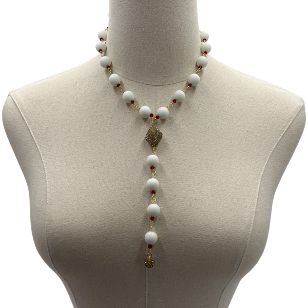 C13589 Delta Delta Necklace Cerese D, Inc. Gold