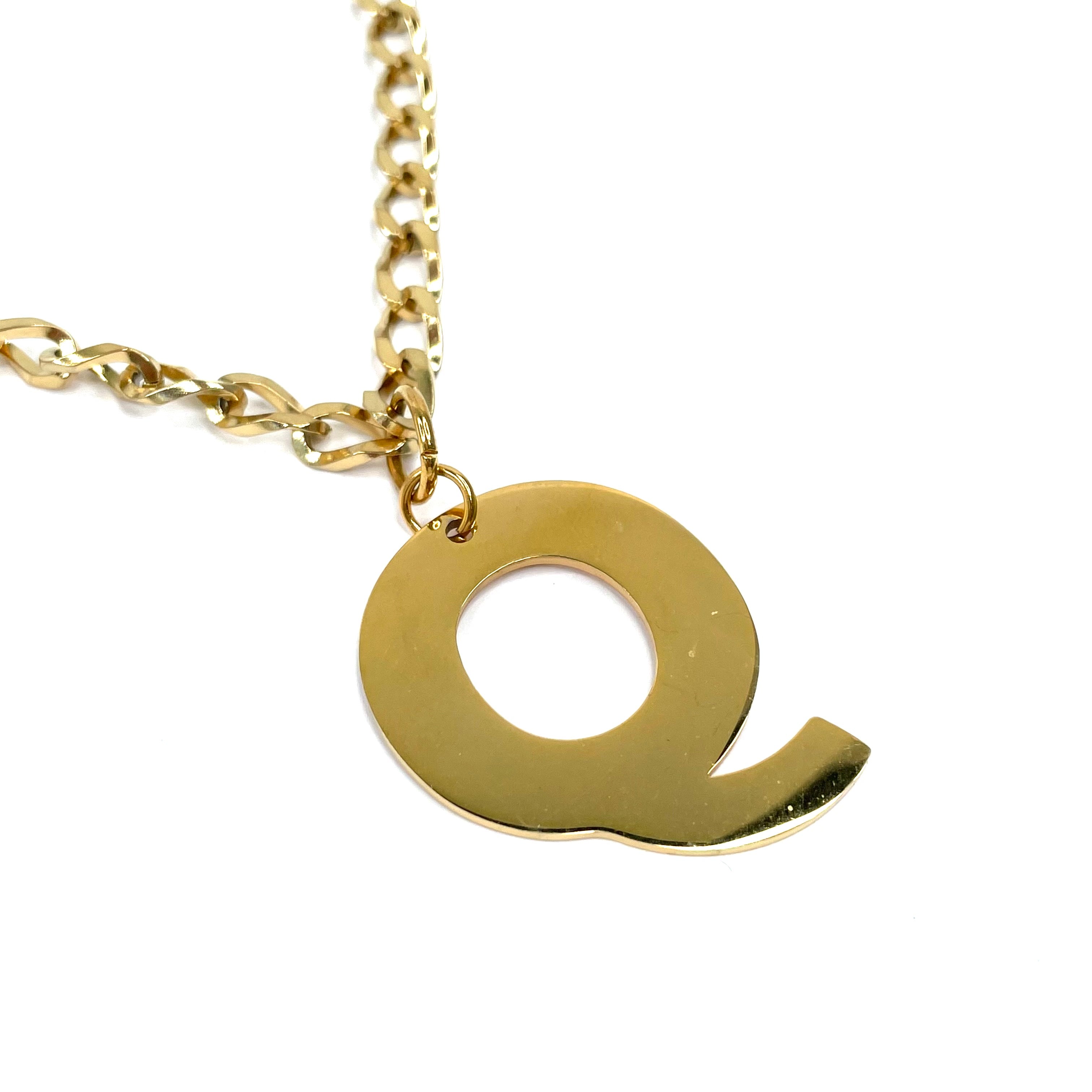 Lettering Legend Necklace Necklaces Cerese D, Inc. Gold Q