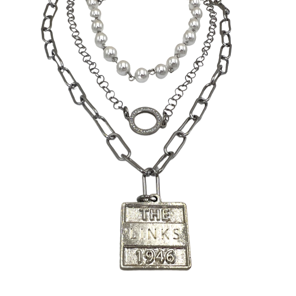 Links Pearl Champagne Necklace LINKS Necklaces Cerese D, Inc.