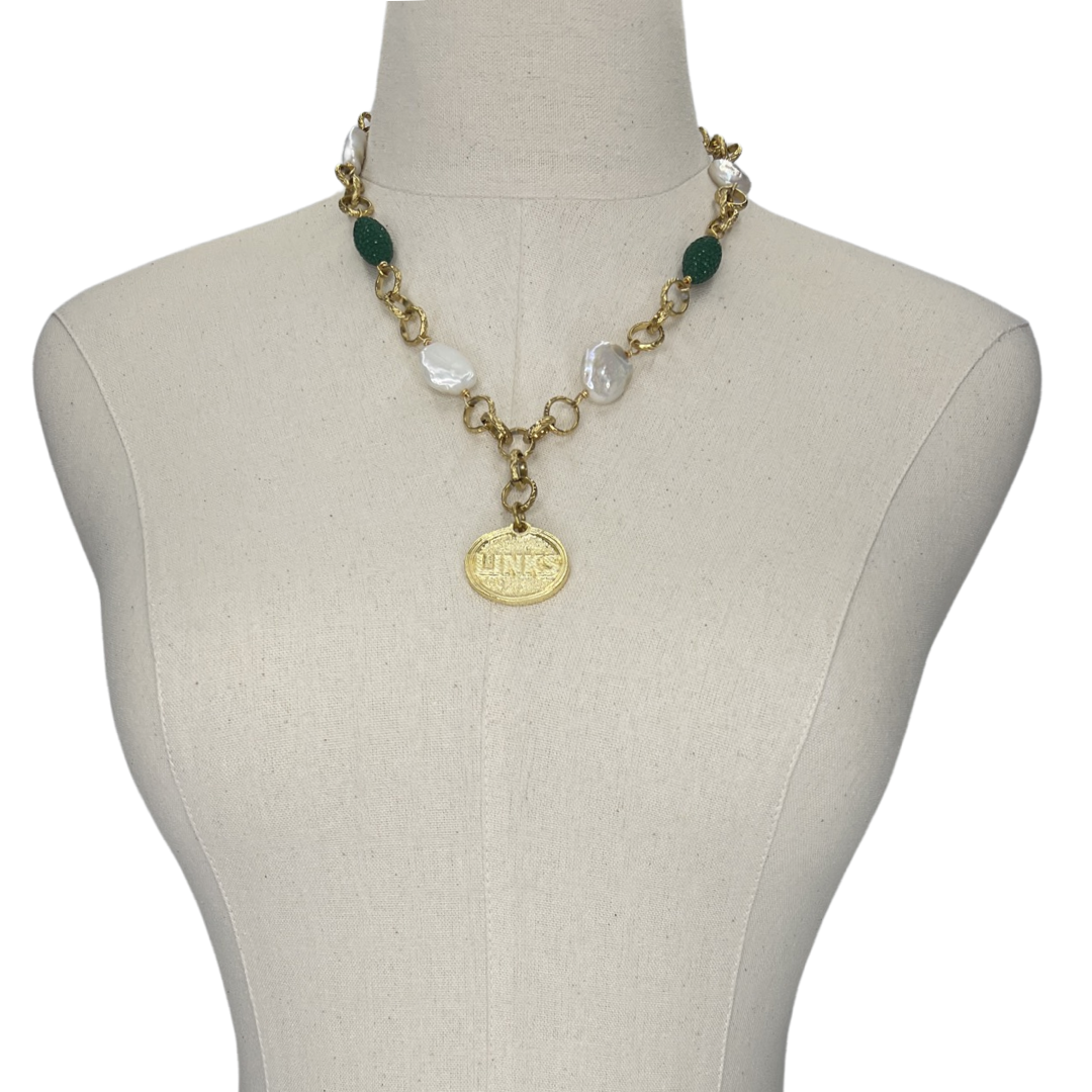 C14421 LINKS LINKS Necklaces Cerese D, Inc. Gold