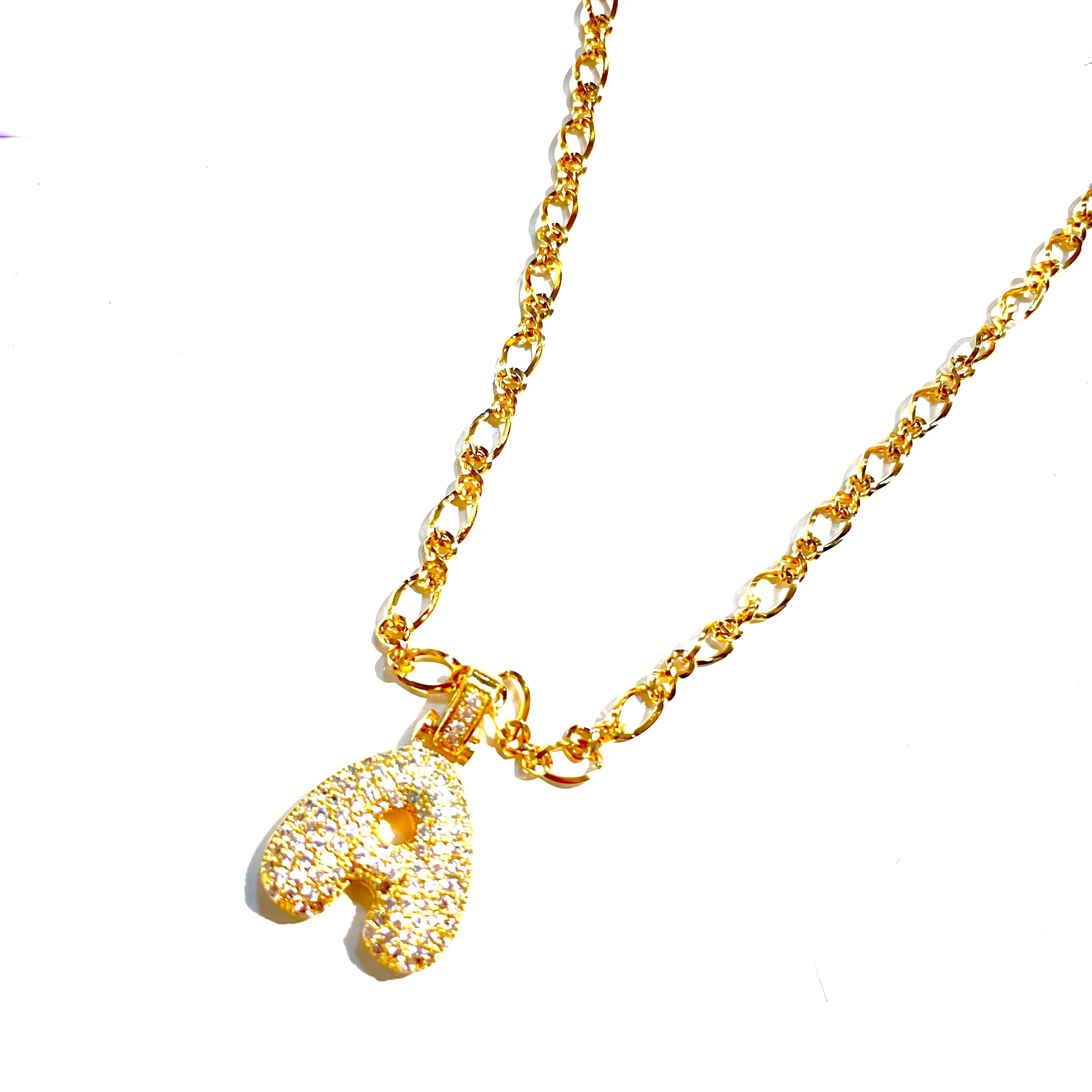 Initial Impression Necklace Necklaces Cerese D, Inc. Gold A