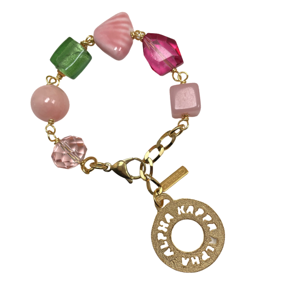 AKA Pastel Shell Bracelet AKA Bracelets Cerese D, Inc. Gold