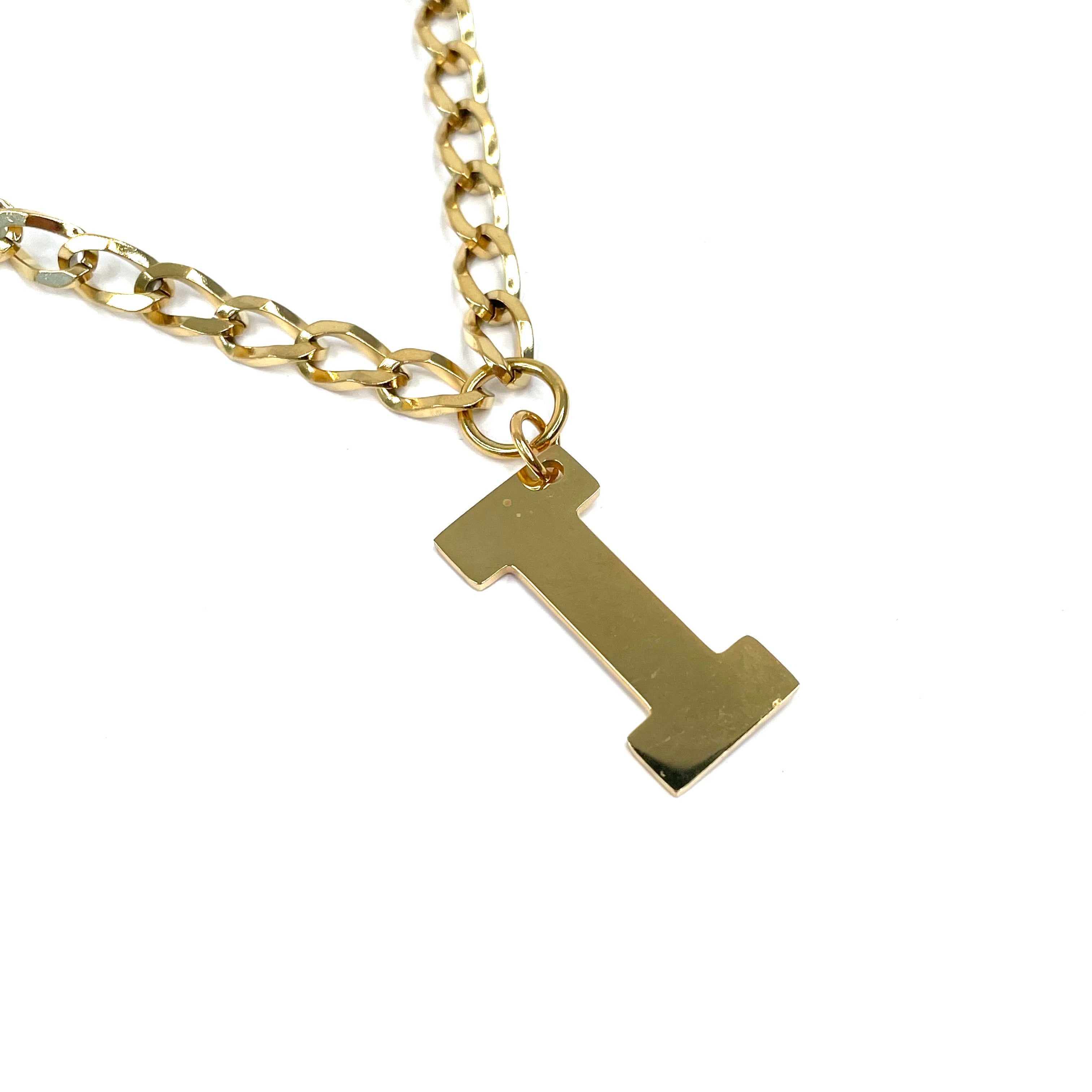 Lettering Legend Necklace Necklaces Cerese D, Inc. Gold I