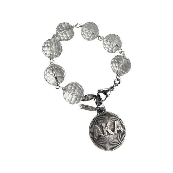 AKA Clear Sweet Bracelet AKA Bracelets Cerese D, Inc. Silver