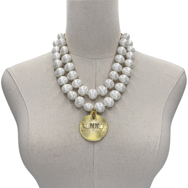 Links Classic Pearl Double Necklace LINKS Necklaces Cerese D Gold Radiant