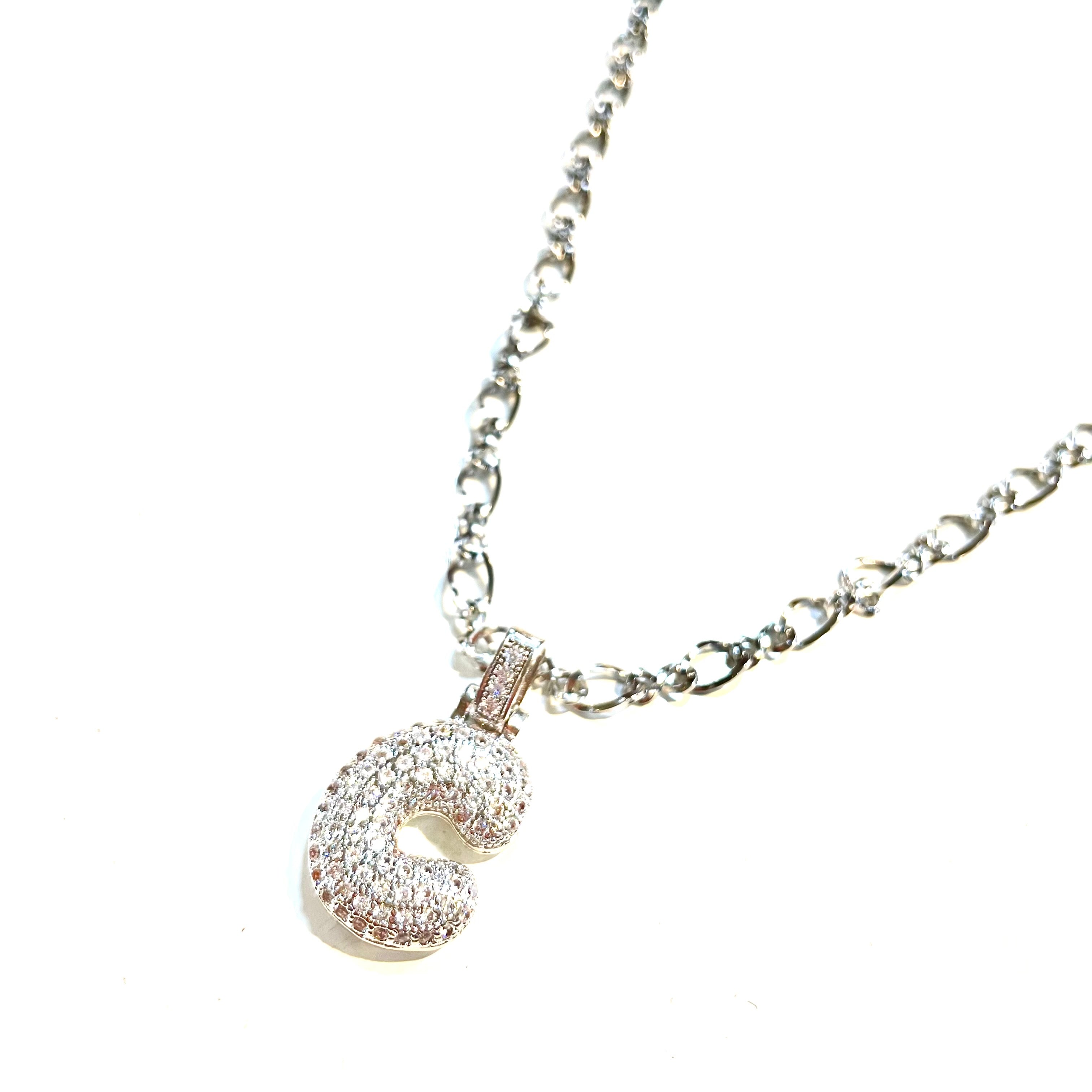 Initial Impression Necklace Necklaces Cerese D, Inc. Silver C