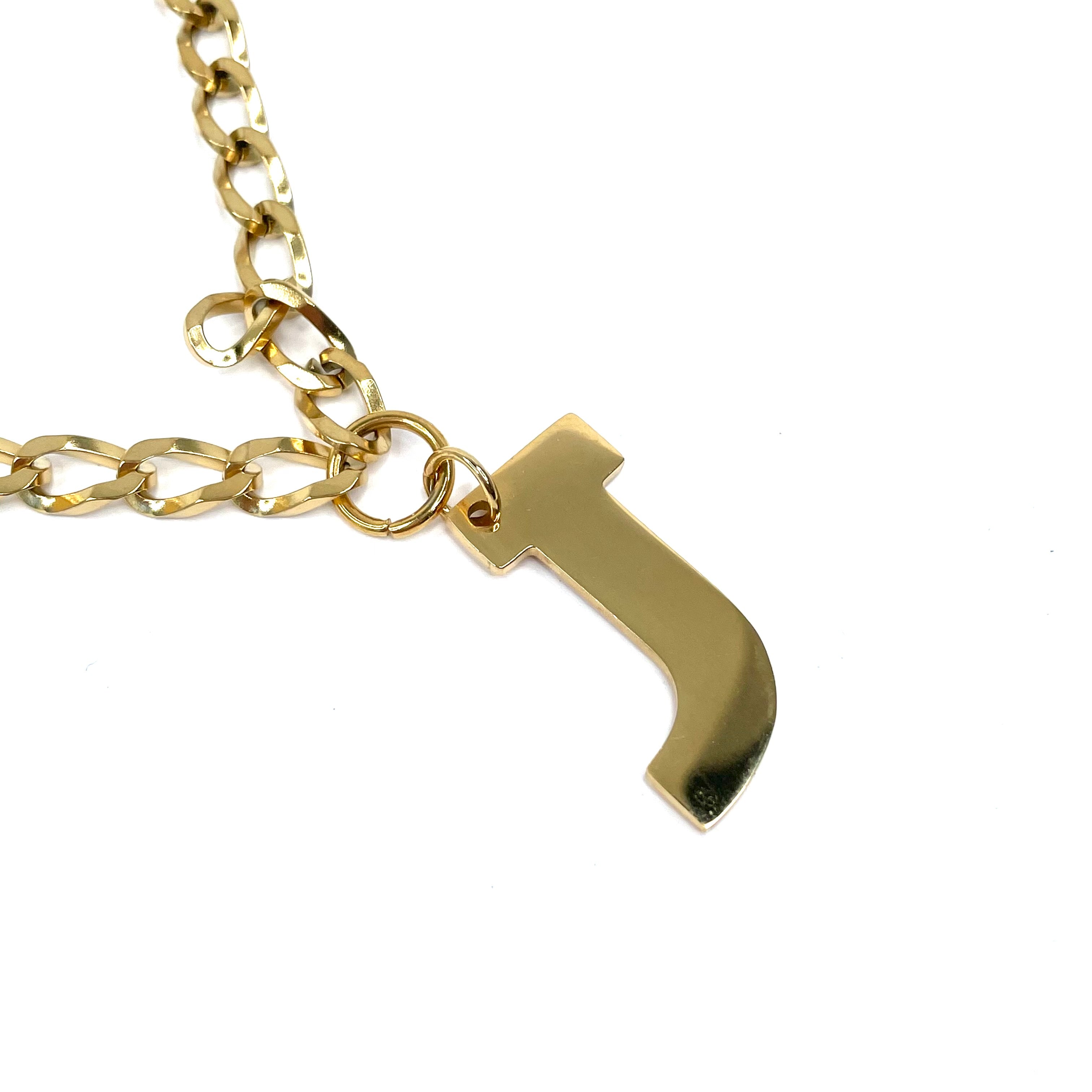 Lettering Legend Necklace Necklaces Cerese D, Inc. Gold J
