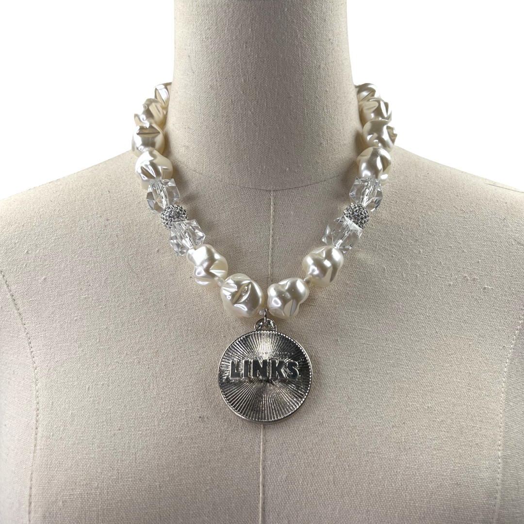 Links Pillow Necklace LINKS Necklaces Cerese D, Inc. Silver