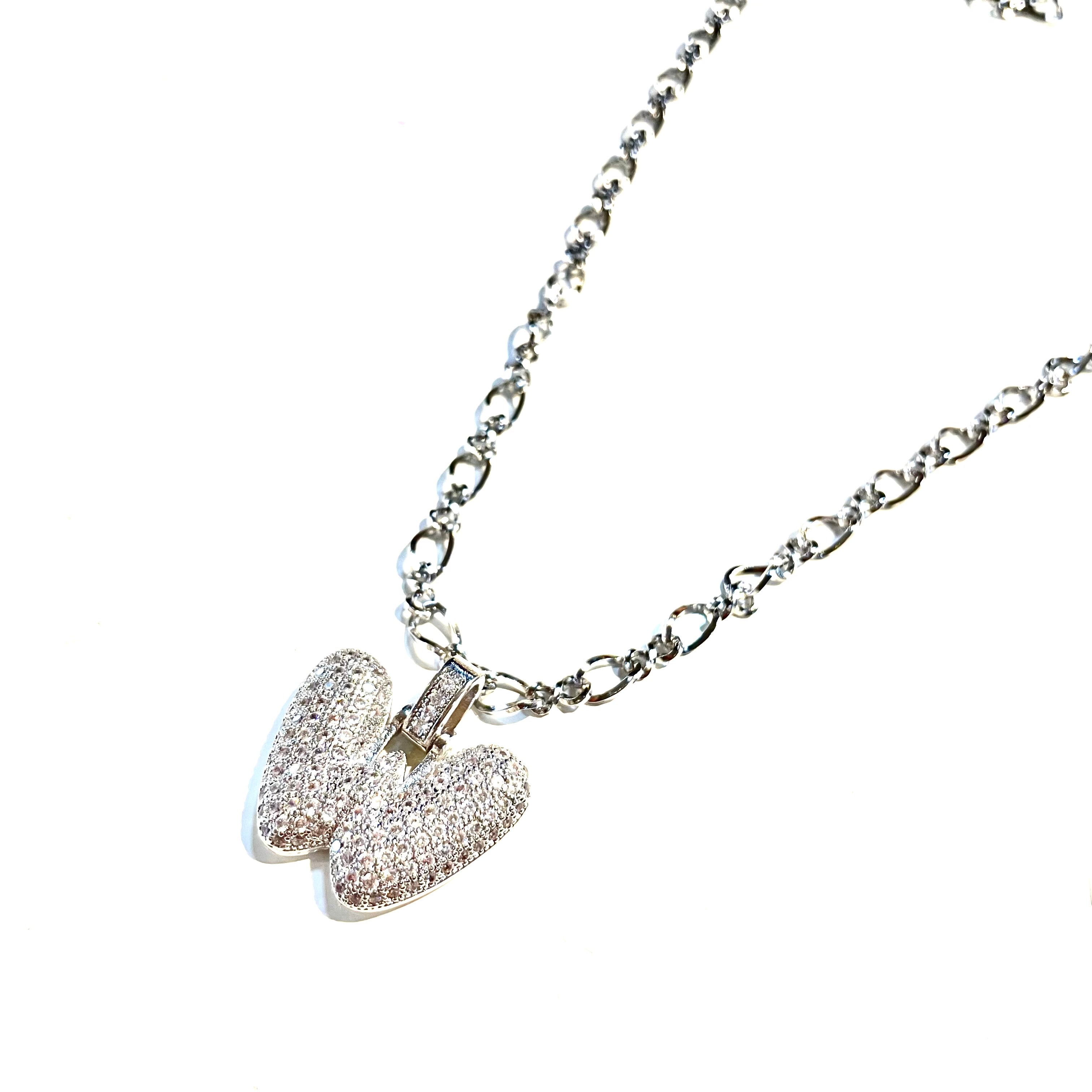 Initial Impression Necklace Necklaces Cerese D, Inc. Silver W