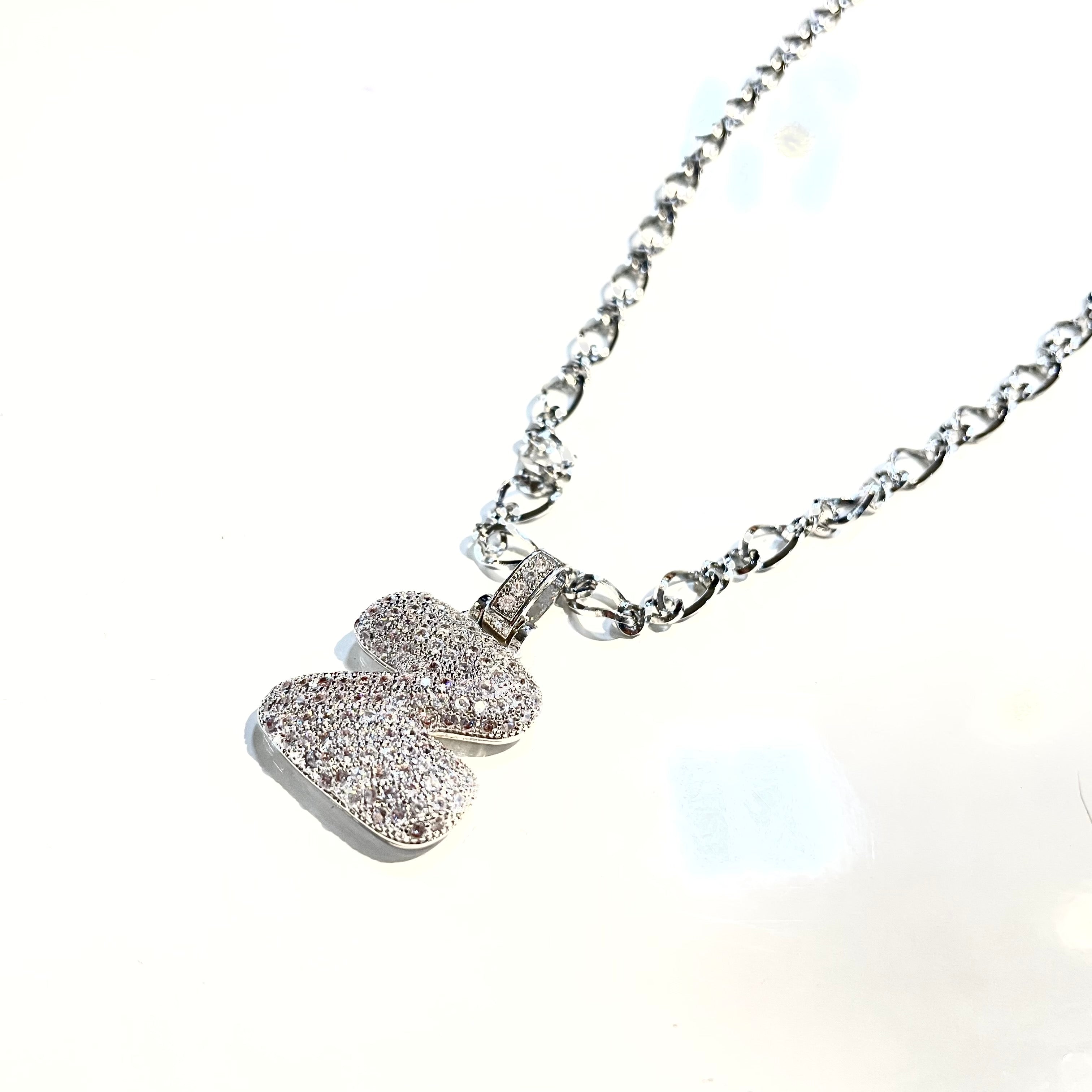 Initial Impression Necklace Necklaces Cerese D, Inc. Silver Z