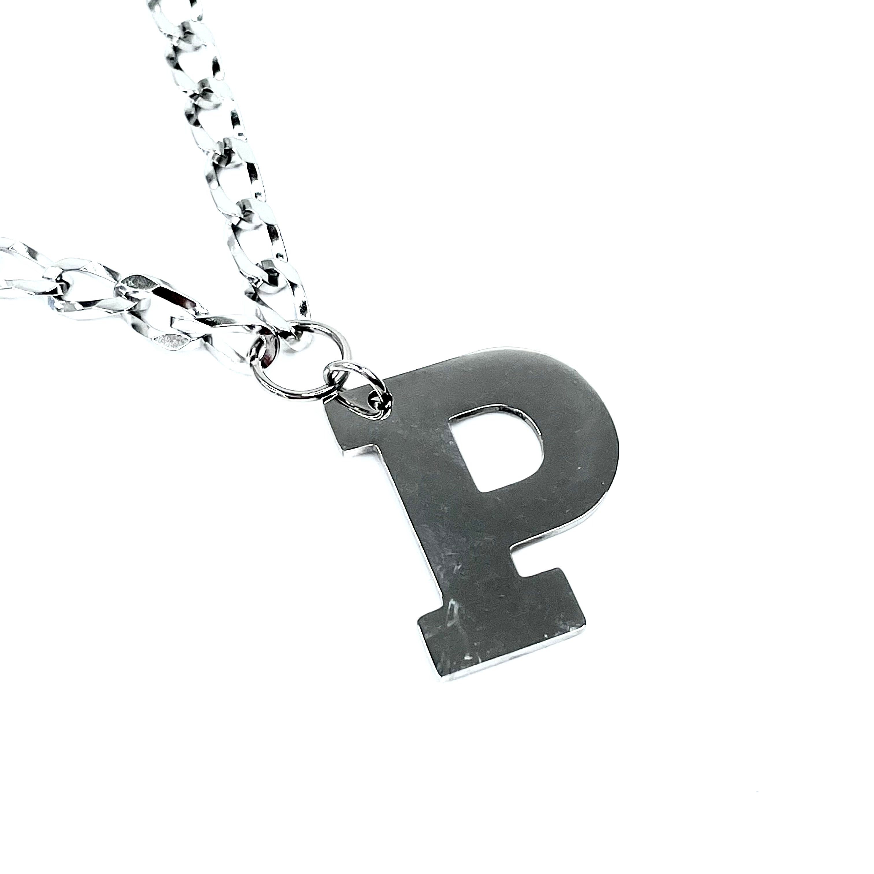 Lettering Legend Necklace Necklaces Cerese D, Inc. Silver P