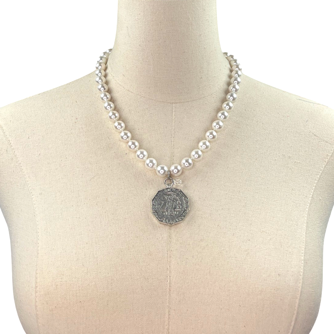 Zeta Classic Pearl 10 Necklace Zeta Necklace Cerese D Jewelry