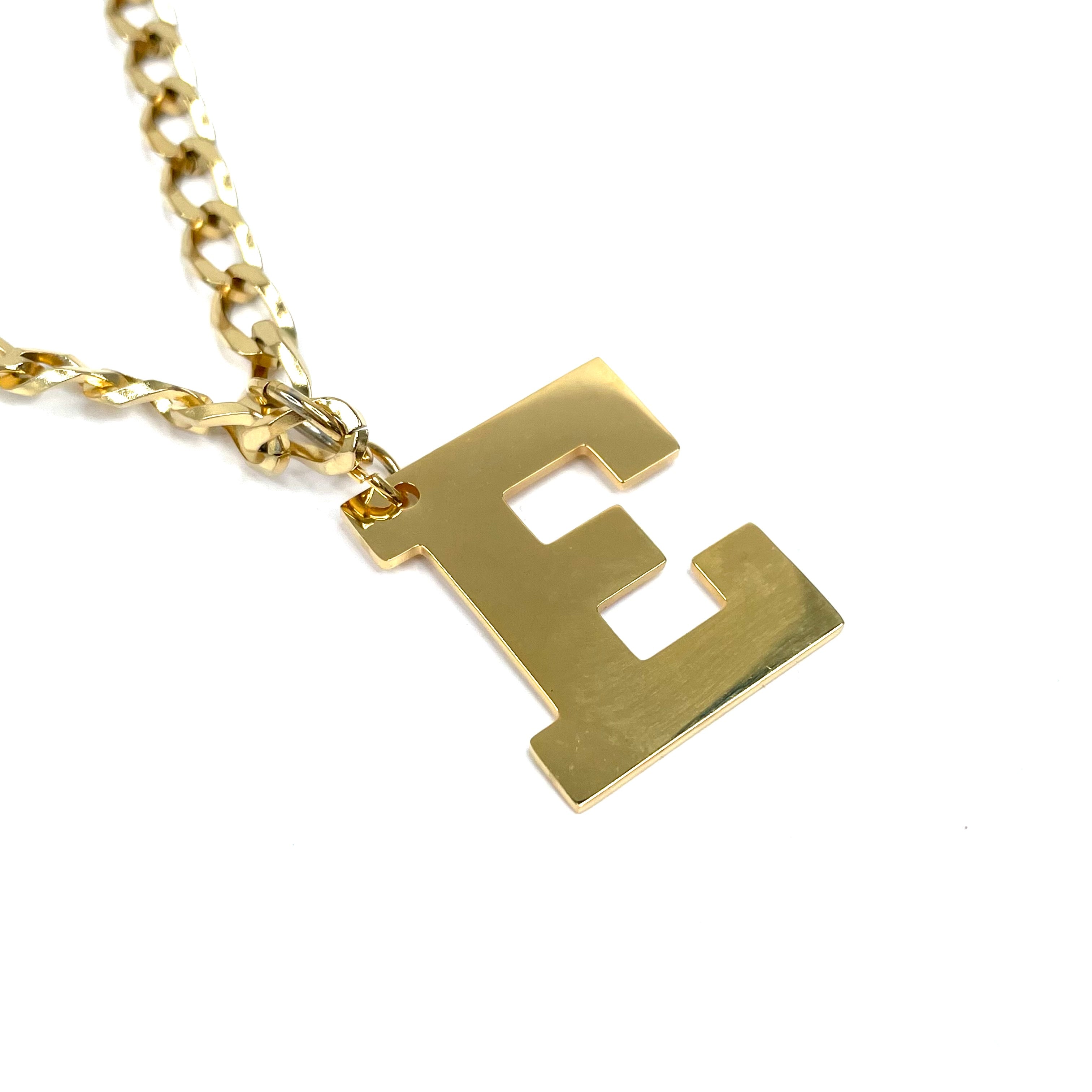 Lettering Legend Necklace Necklaces Cerese D, Inc. Gold E