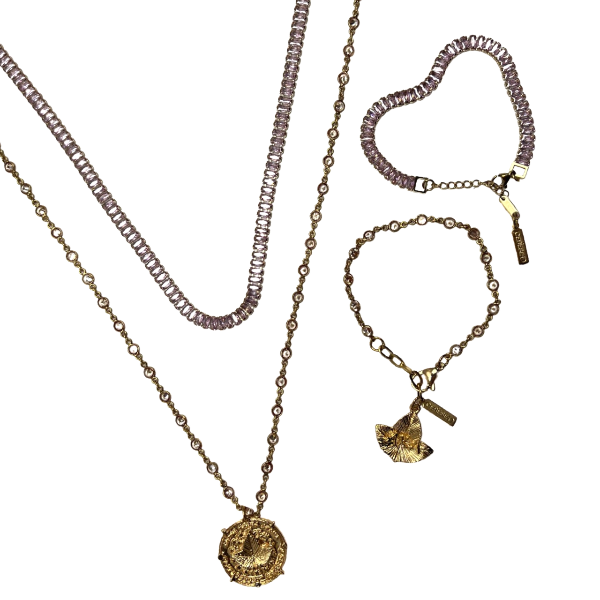 AKA Crystal Tennis Necklace Set AKA Necklaces Cerese D, Inc. Option A