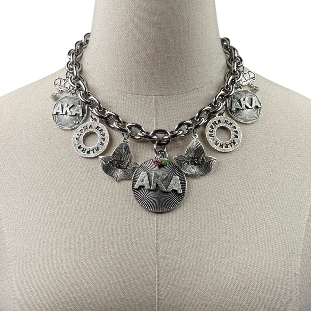 AKA Memorable Necklace AKA Necklaces Cerese D, Inc. SILVER