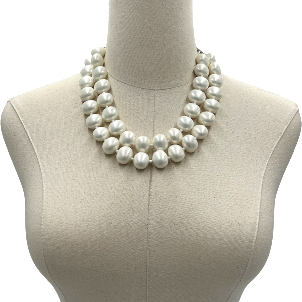 Classic Homestead Double Necklace Necklaces Cerese D, Inc. Silver DBL
