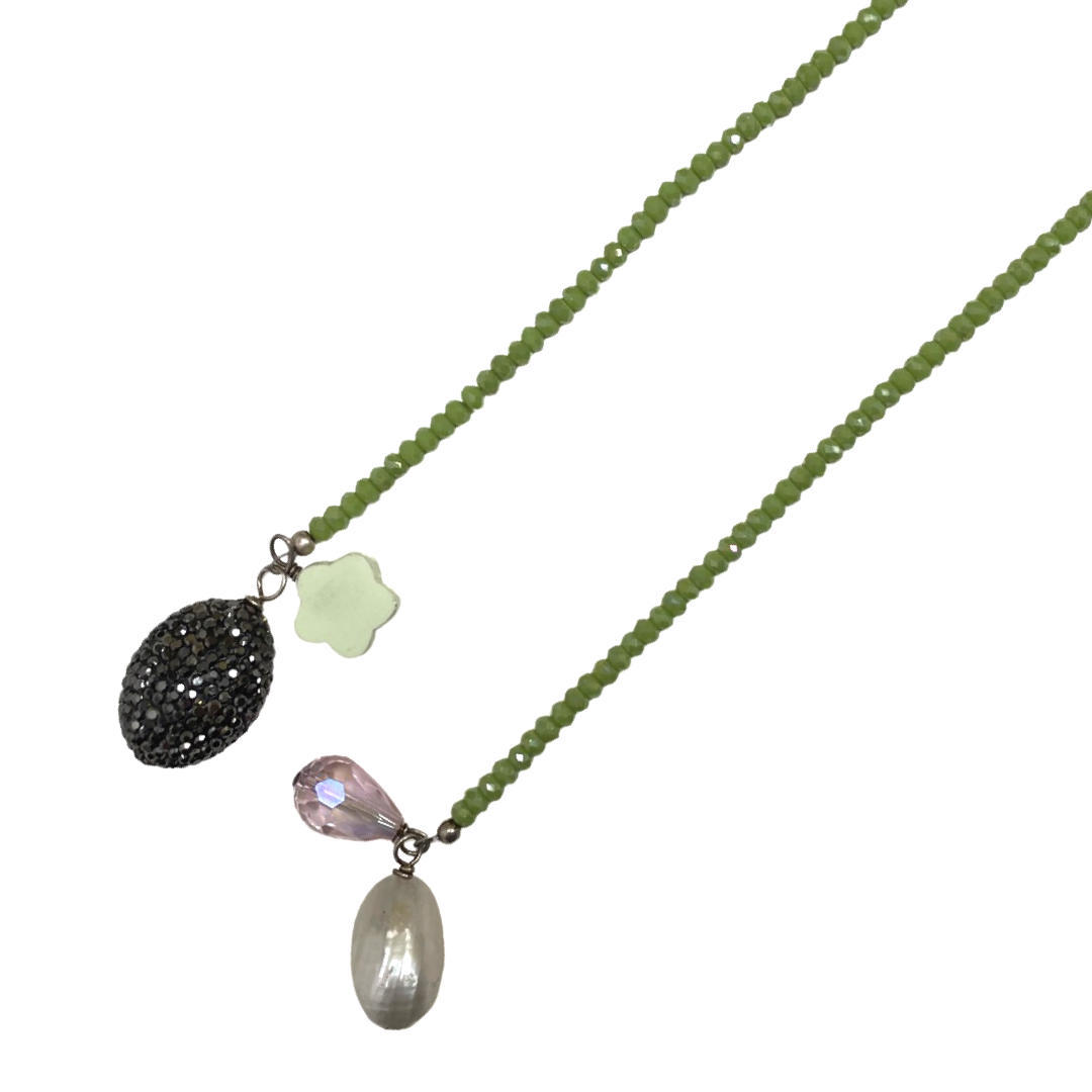 Lime Linda Crush Necklace Necklace Cerese D, Inc.