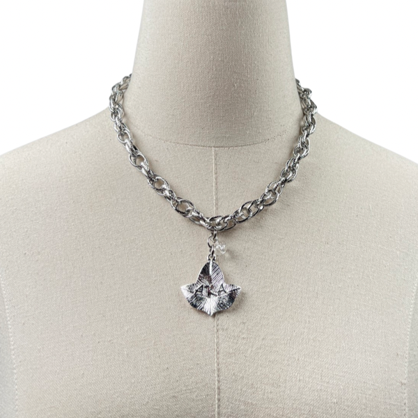 AKA Classic Rope Necklace AKA Necklaces Cerese D, Inc. Leaf Silver