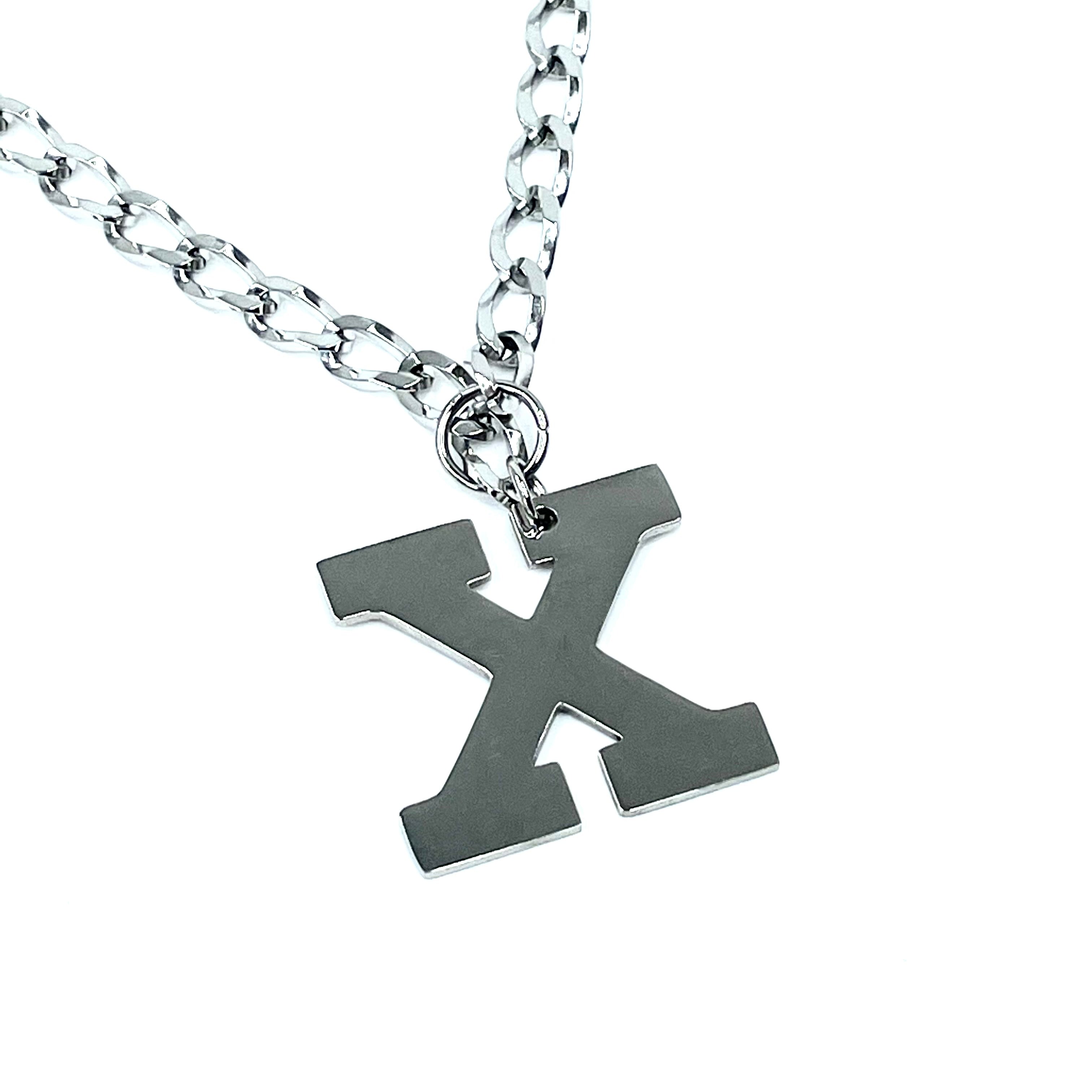 Lettering Legend Necklace Necklaces Cerese D, Inc. Silver X