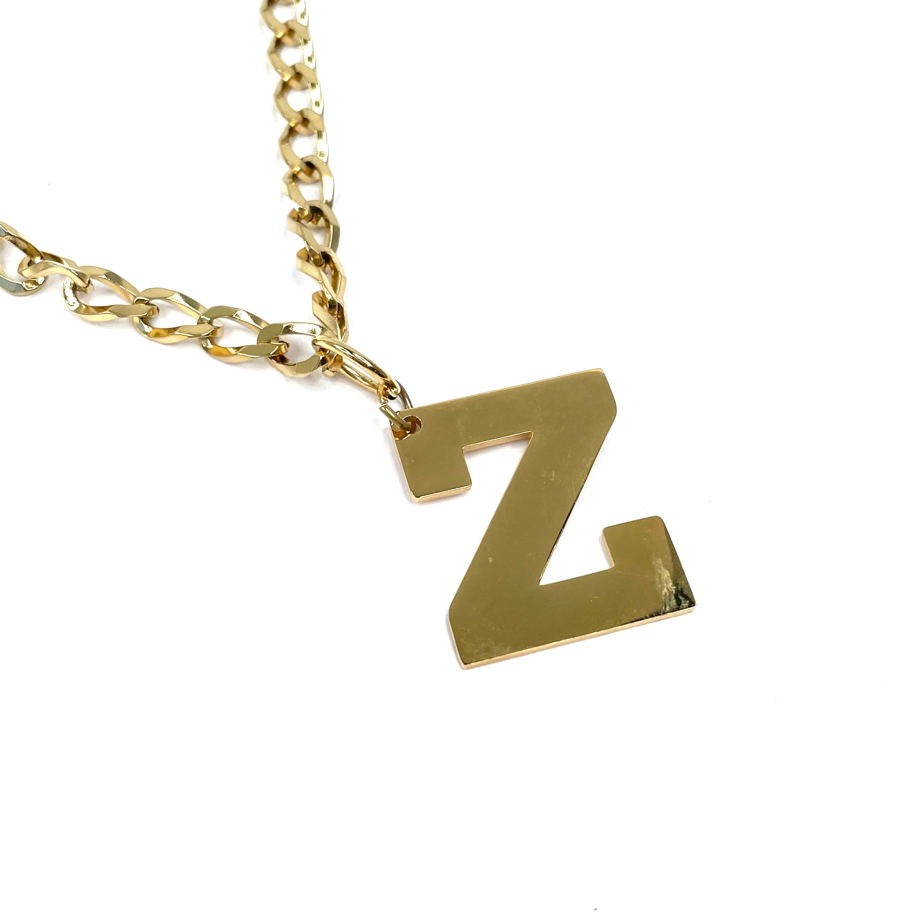 Lettering Legend Necklace Necklaces Cerese D, Inc. Gold Z
